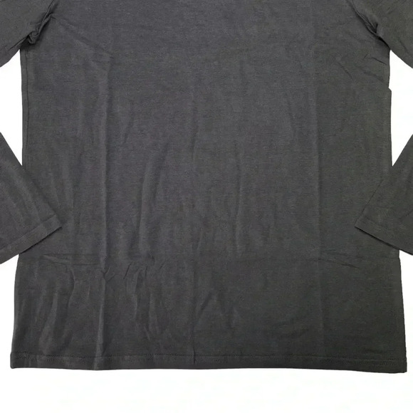 Natori Buji Grey Modal Blend Crewneck Long Sleeve Mens T-Shirt Size Small - Picture 8 of 12